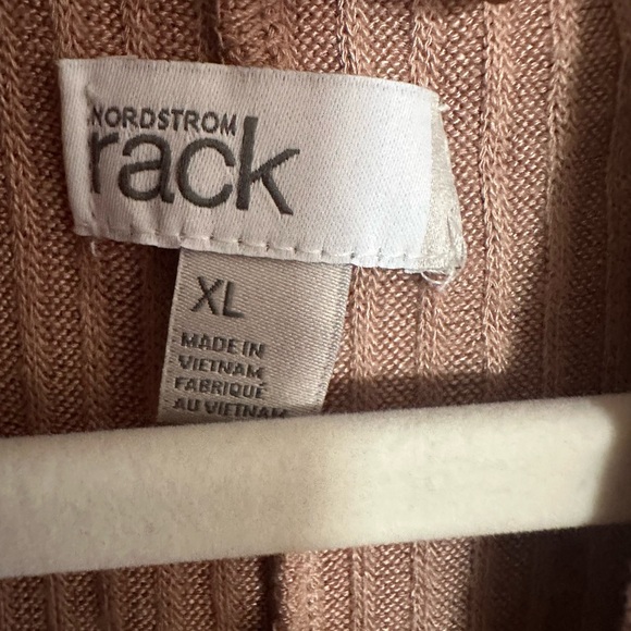 Nordstrom Ribbed Tan Neutral Robe - Picture 2 of 6